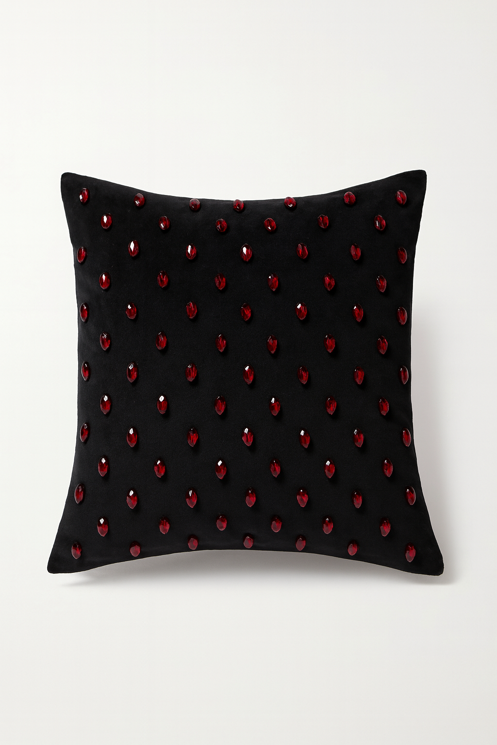Ruby Droplet Noir Cushion Cover
